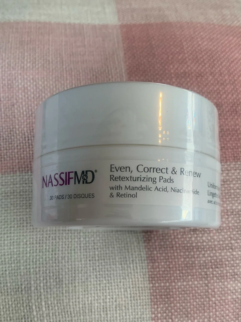 NEW NassifMD Even, Correct & Renew Retexturizing Pads - 30 Count